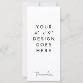 4x9" Vorlage für das Programmmenü (Vorderseite)