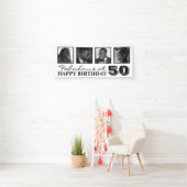 4x Foto Collage Happy Birthday Banner (Insitu)