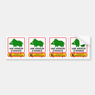 4x Petit STICKER BEFÖRDERT - eine GLUT IM VORAUS Autoaufkleber