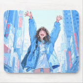 5万人記念マウスパッド Mouse pad｜寿司娘 GenerativeAI Mousepad (Vorne)