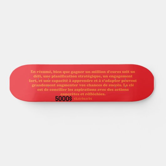 5000 $ SKATEBOARD (Horizontal)