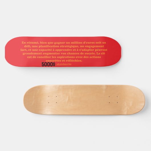 5000 $ SKATEBOARD (Horizontal)