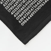 5000 Stellen Pi-Shirt Maths-Geschenk Lehrer Maths Fleecedecke (Ecke)