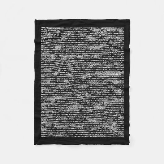 5000 Stellen Pi-Shirt Maths-Geschenk Lehrer Maths Fleecedecke (Vorderseite)