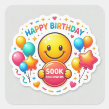 500.000 Follower Geburtstag