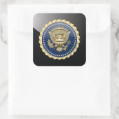 [500] Abzeichen des Präsidenten [PSB] Quadratischer Aufkleber (Tasche)