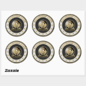 [500] Acquisition Corps (AAC) Regimentsinsignien Runder Aufkleber (Blatt)