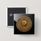 [500] Ägyptischer Sonnengott Ra Button (Vorne & Hinten)