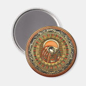 [500] Ägyptischer Sonnengott Ra Magnet (Vorderseite/Rückseite)