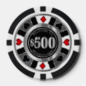 $500 Dollar Casino Poker Chip - Las Vegas - Red (Vorderseite)