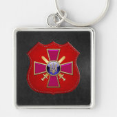 [500] Emblem der ukrainischen Landstreitkräfte Schlüsselanhänger (Vorne)