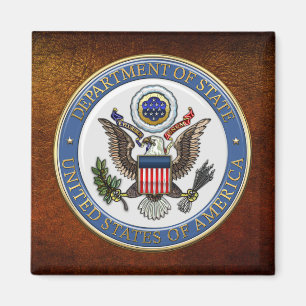 [500] Emblem des U.S. Department of Staat (DoS) [3 Magnet