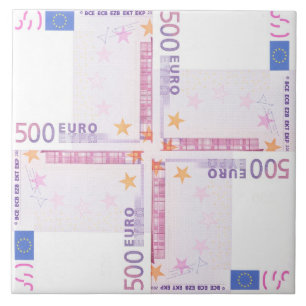 500 Euro-Muster Fliese