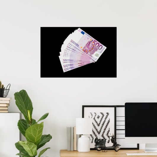 500 Euro Poster (Heimbüro)