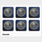 [500] FBI Special Edition Quadratischer Aufkleber (Blatt)