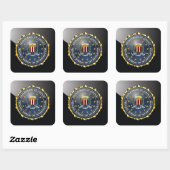 [500] FBI Special Edition Quadratischer Aufkleber (Blatt)