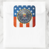 [500] FBI Special Edition Quadratischer Aufkleber (Tasche)