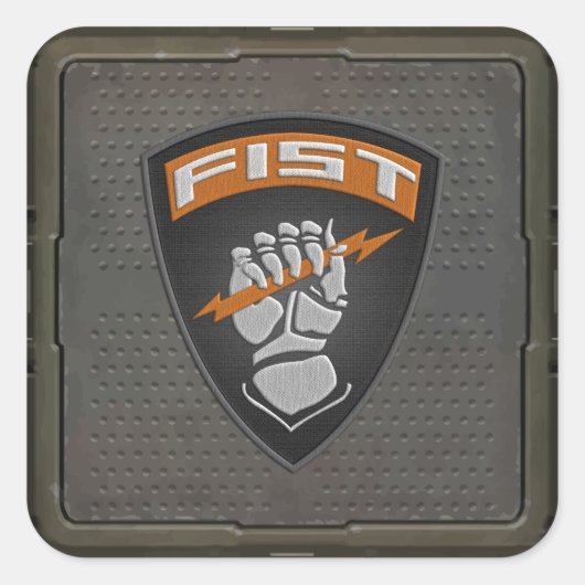 [500] Forward Observer (FIST) [Patch] Quadratischer Aufkleber (Vorderseite)