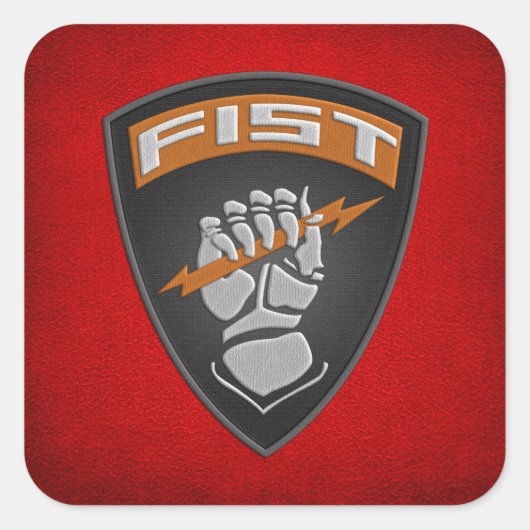 [500] Forward Observer (FIST) [Patch] Quadratischer Aufkleber (Vorderseite)