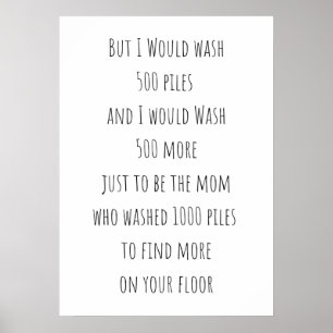 500 Haufen Waschzeichen Poster