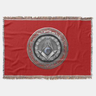 [500] Master Mason - Silver Square & Compasses Decke