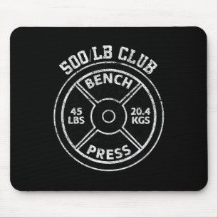 500 Pfund Bankdrücken Club Kraftsport Halle Mousepad