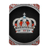 [500] Prince-Princess King-Queen Crown [Silver] Magnet (Vertikal)