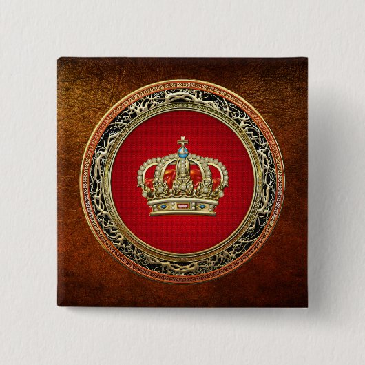 [500] Prinzessin King-Queen Crown [Belg.Gold] Button (Vorderseite)