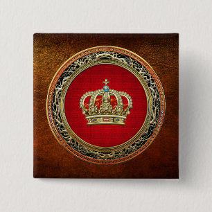[500] Prinzessin King-Queen Crown [Belg.Gold] Button