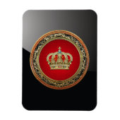 [500] Prinzessin King-Queen Crown [Belg.Gold] Magnet (Vertikal)
