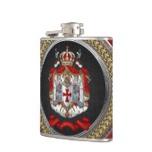 [500] Ritter Templar Wappen Flachmann (Links)