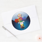 [500] Rosy Cross (Rose Croix) Runder Aufkleber (Umschlag)