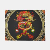 [500] Rote und gelbe Drachen Fußmatte (Vorderseite)