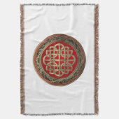 [500] Sacred Celtic Gold Knot Cross Decke (Vorderseite Vertikal)
