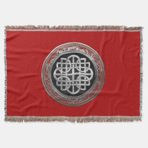 [500] Sacred Celtic Silver Knot Cross Decke