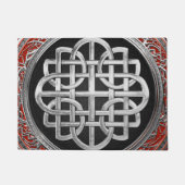 [500] Sacred Celtic Silver Knot Cross Fußmatte (Vorderseite)