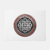 [500] Sacred Celtic Silver Knot Cross Fußmatte (Vorderseite)