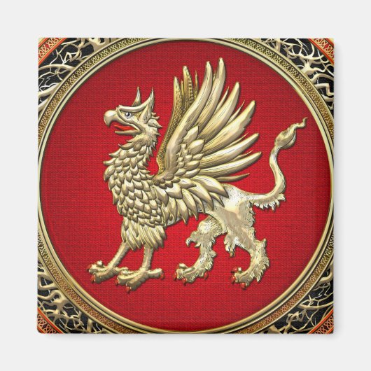[500] Sacred Gold Griffin Magnet (Vorne)