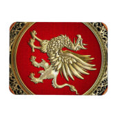 [500] Sacred Gold Griffin Magnet (Horizontal)