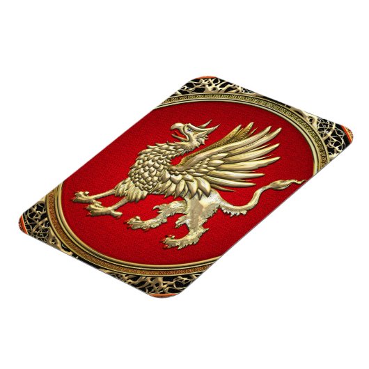 [500] Sacred Gold Griffin Magnet (Linke Seite)