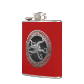 [500] Sacred Silver Octopus in Defensive Posture Flachmann (Links)