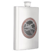 [500] Sacred Silver Octopus in Defensive Posture Flachmann (Rechts)