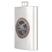 [500] Sacred Silver Octopus in Defensive Posture Flachmann (Links)