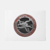 [500] Sacred Silver Octopus in Defensive Posture Fußmatte (Vorderseite)