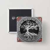 [500] Schatzkammer: Keltischer Baum des Lebens [Si Button (Vorne & Hinten)