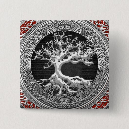 [500] Schatzkammer: Keltischer Baum des Lebens [Si Button (Vorderseite)