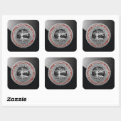 [500] Schatzkammer: Keltischer Baum des Lebens [Si Quadratischer Aufkleber (Blatt)