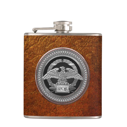[500] Silberrömischer Kaiseradler über Medallion Flachmann (Vorderseite)