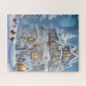 500 Stück Weihnachtspuzzles - Festliches Schloss Puzzle (Horizontal)