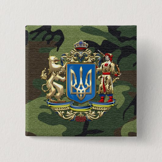 [500] Ukraine: Vorgeschlagene größere Wappen Button (Vorderseite)